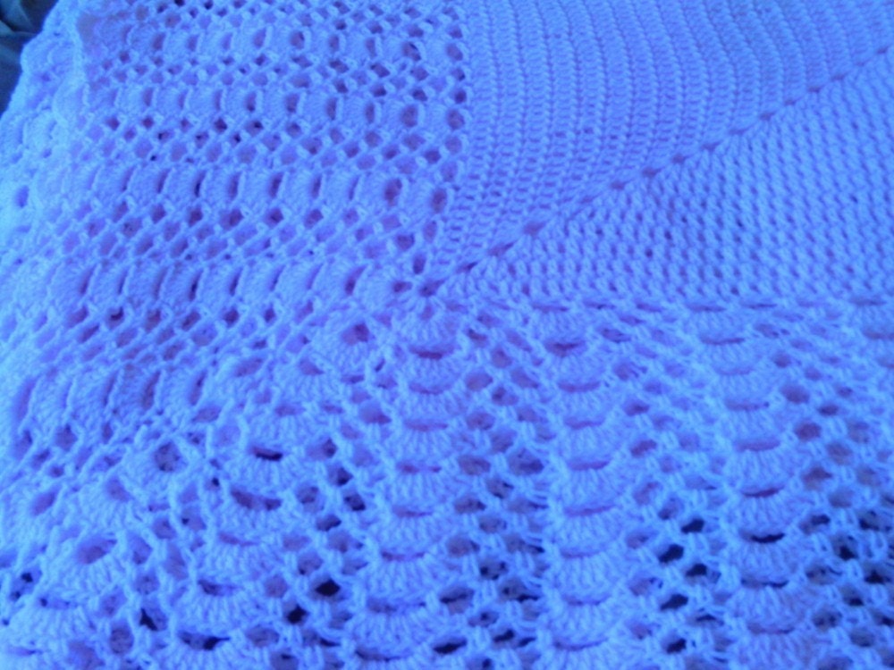 Oversized pink baby blanket