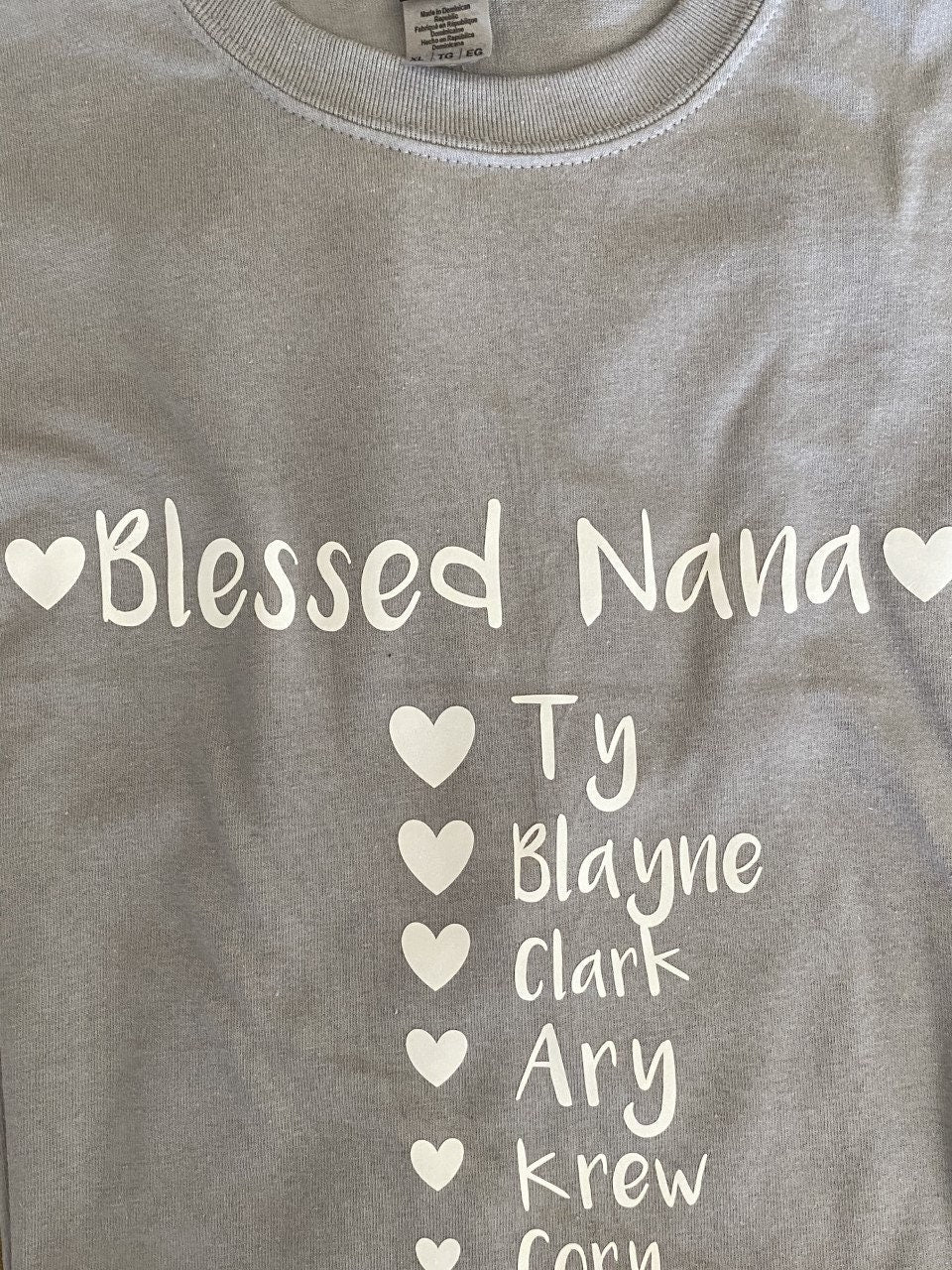 Blessed Grandma Nana Mom Dad Gramma Grandpa Grampa Uncle Aunt Sister Brother Family Gift Shirt tshirt tes shirt t-shirt Christmas