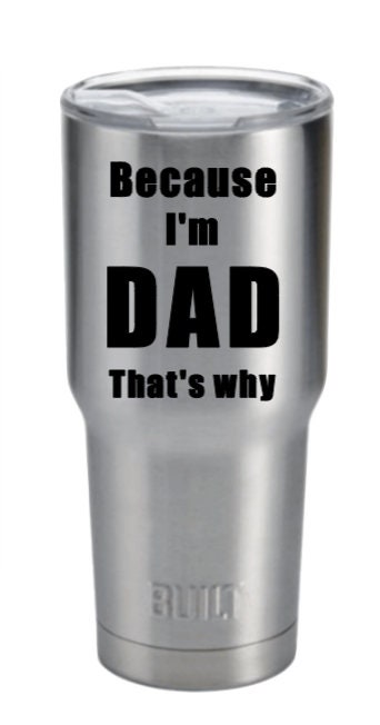 Because I'm Dad Gift shirt/ Father T-shirt/ Dad present Funny Father's gift Daddy Fathers Day From Kid to Dad funny Dad gift best seller