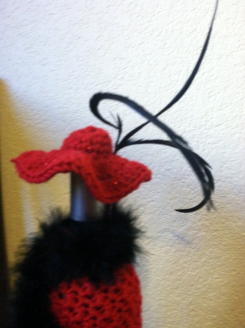 Wine bottle cover doll crochet Christmas Gift Bag Birthday present wrap vodka rum alcohol fun boujie Best seller best selling gift wrap