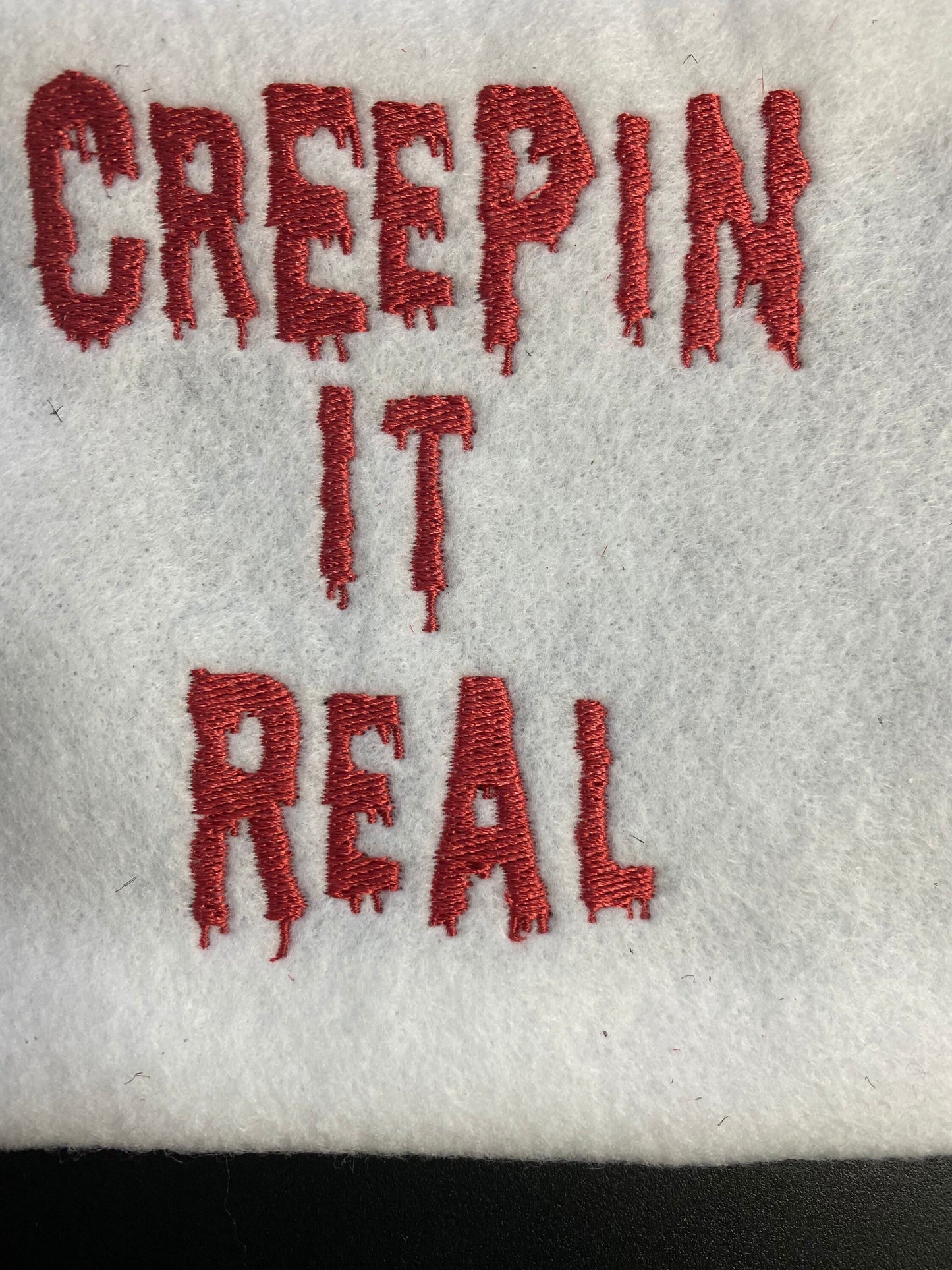 Halloween costume shirt tee tshirt t-shirt BOO Witch Mirror spider scary creepy embroidered embroidery fun pretty