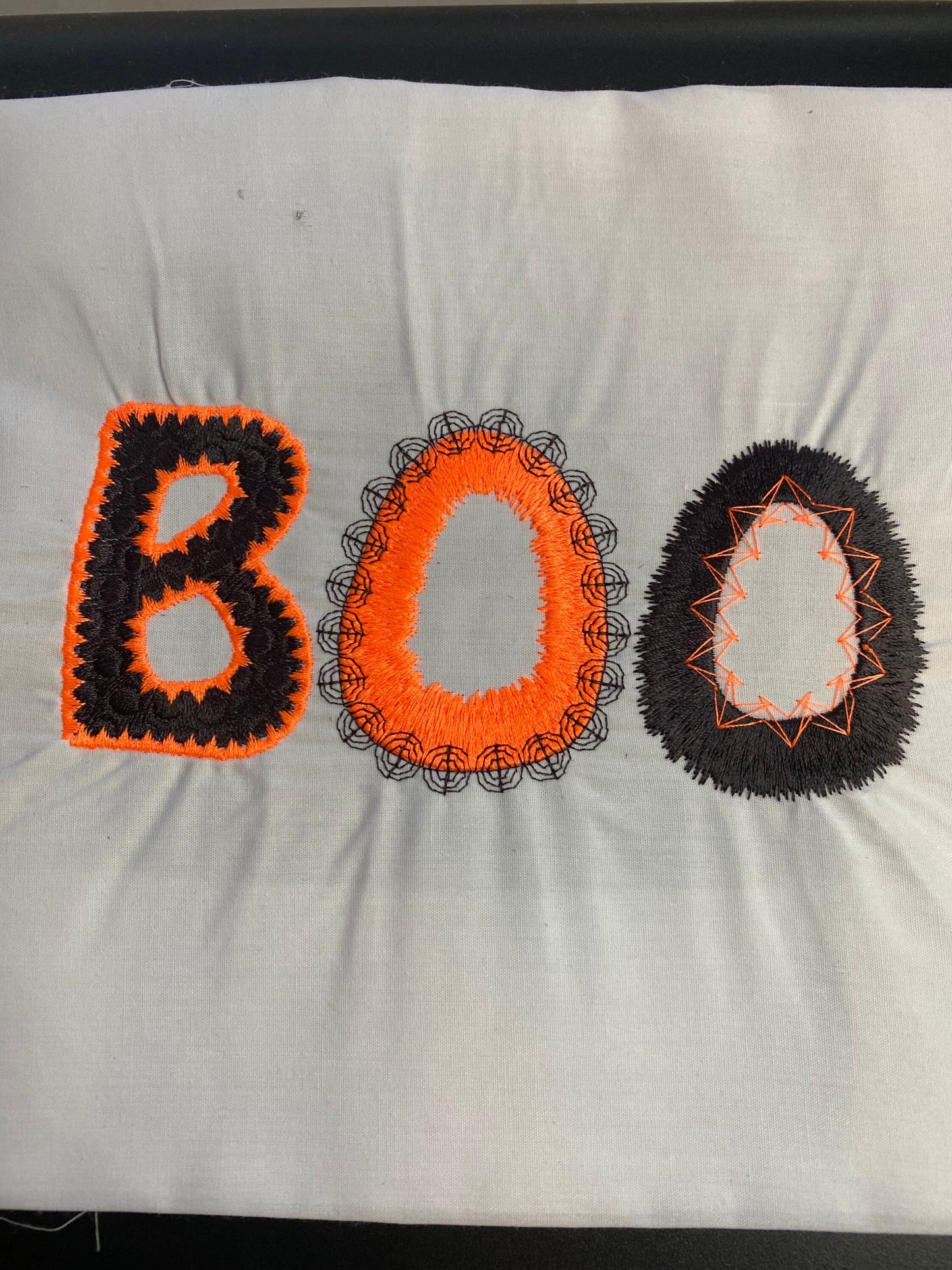 Halloween costume shirt tee tshirt t-shirt BOO Witch Mirror spider scary creepy embroidered embroidery fun pretty