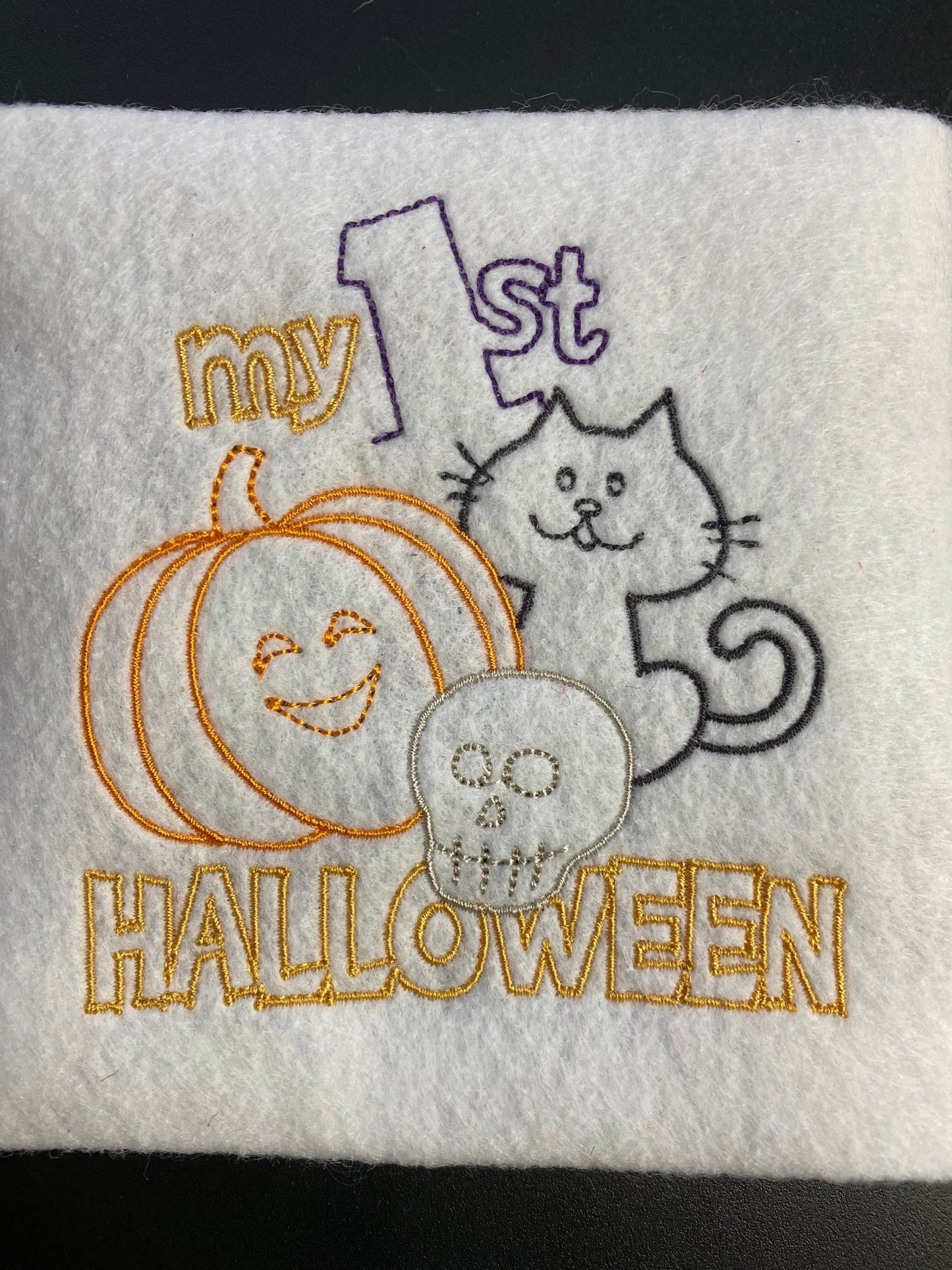 Halloween costume shirt tee tshirt t-shirt BOO Witch Mirror spider scary creepy embroidered embroidery fun pretty