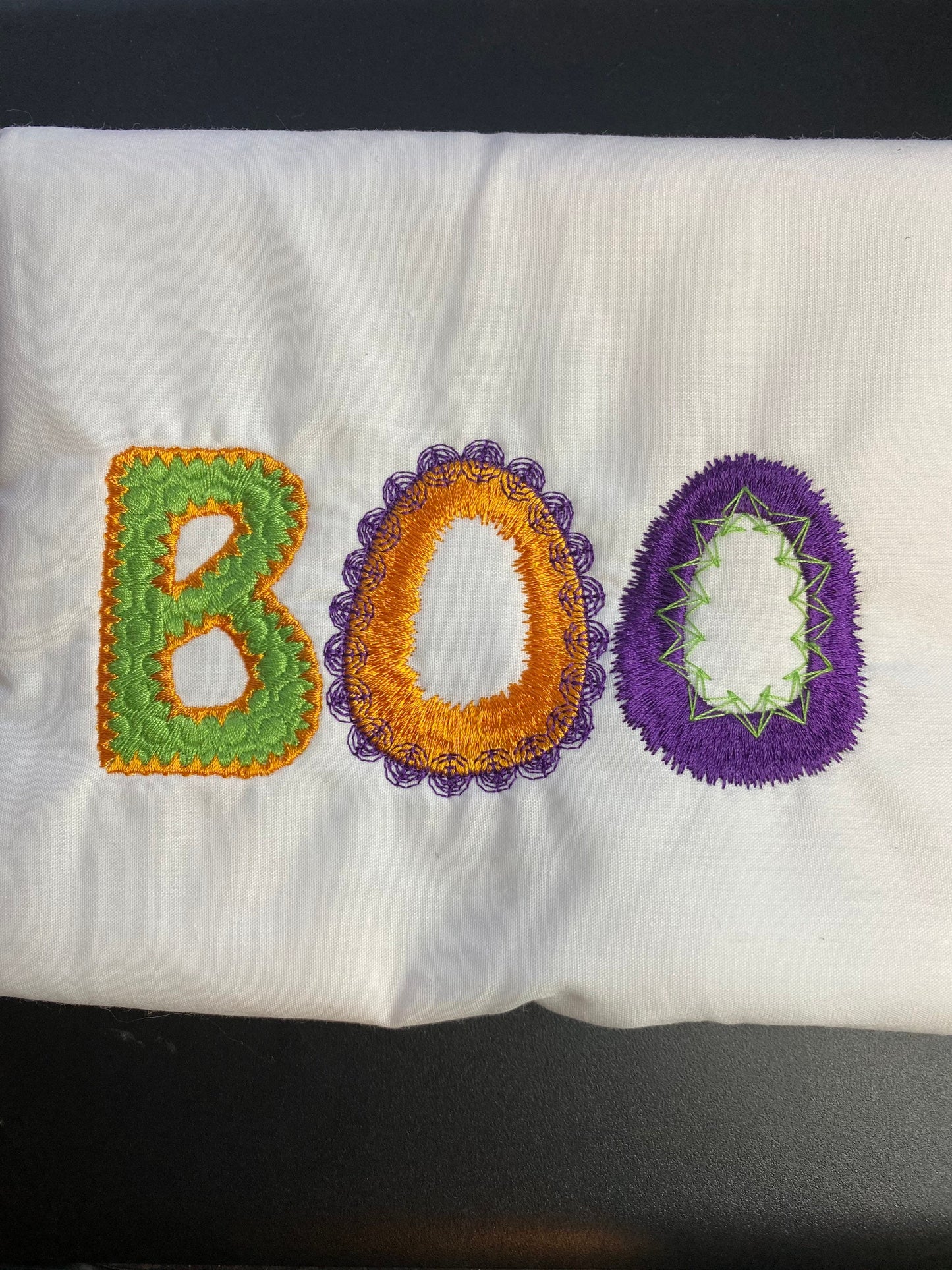 Halloween costume shirt tee tshirt t-shirt BOO Witch Mirror spider scary creepy embroidered embroidery fun pretty