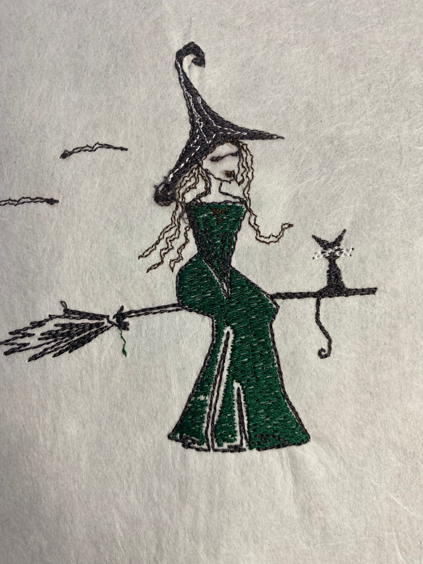 Halloween costume shirt tee tshirt t-shirt BOO Witch Mirror spider scary creepy embroidered embroidery fun pretty