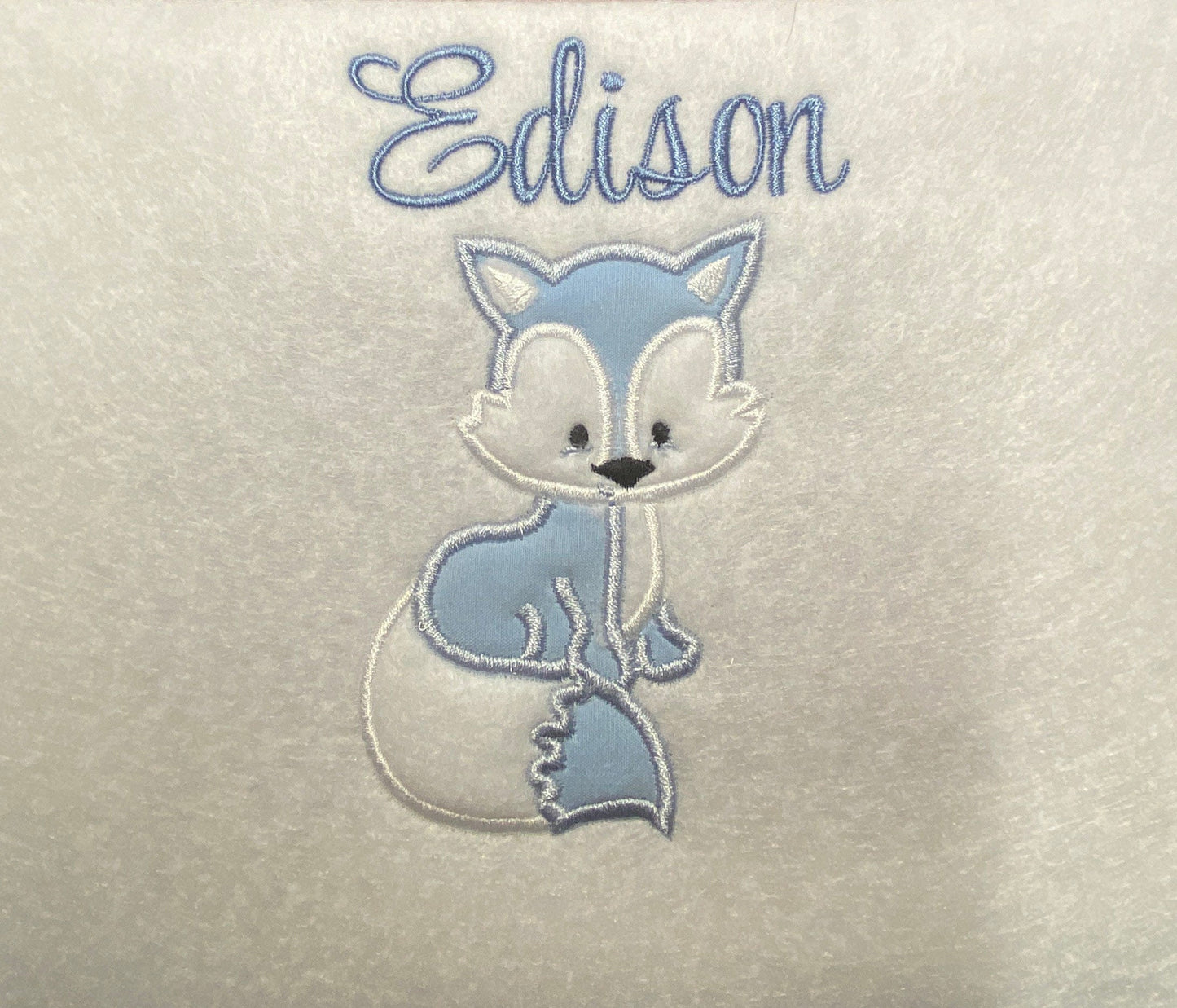 Custom Applique Fox children boys girls t-shirt  Name embroider hand made best seller bestselling present most popular personalized gift