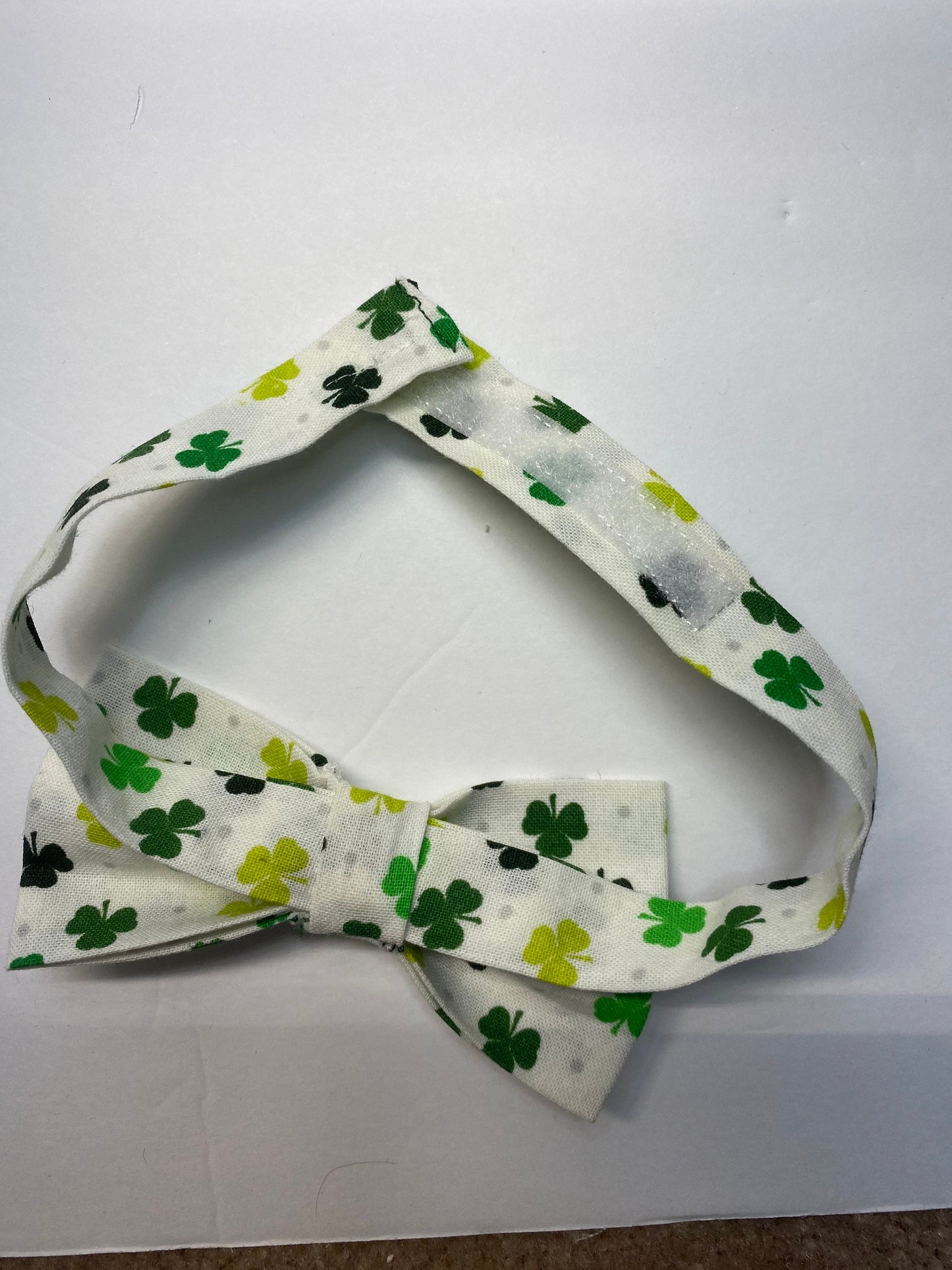 St. Patrick’s Day shamrock clover bow tie and suspenders custom adjustable Velcro birthday outfit photo prop bowtie Wedding special occasi