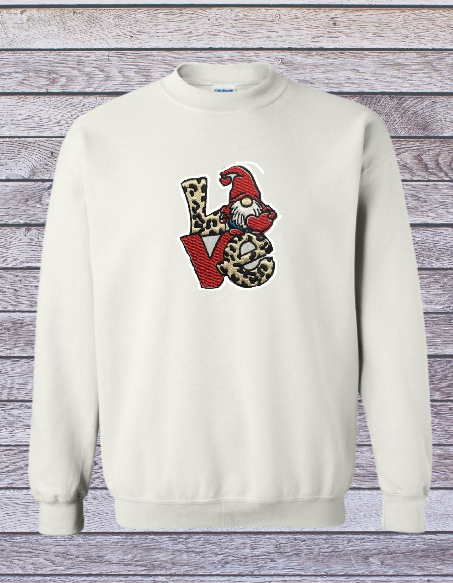 Gnome LOVE t-shirt hoodie sweatshirt crewneck tshirt embroidered high quality hand made personalised gift detailed design