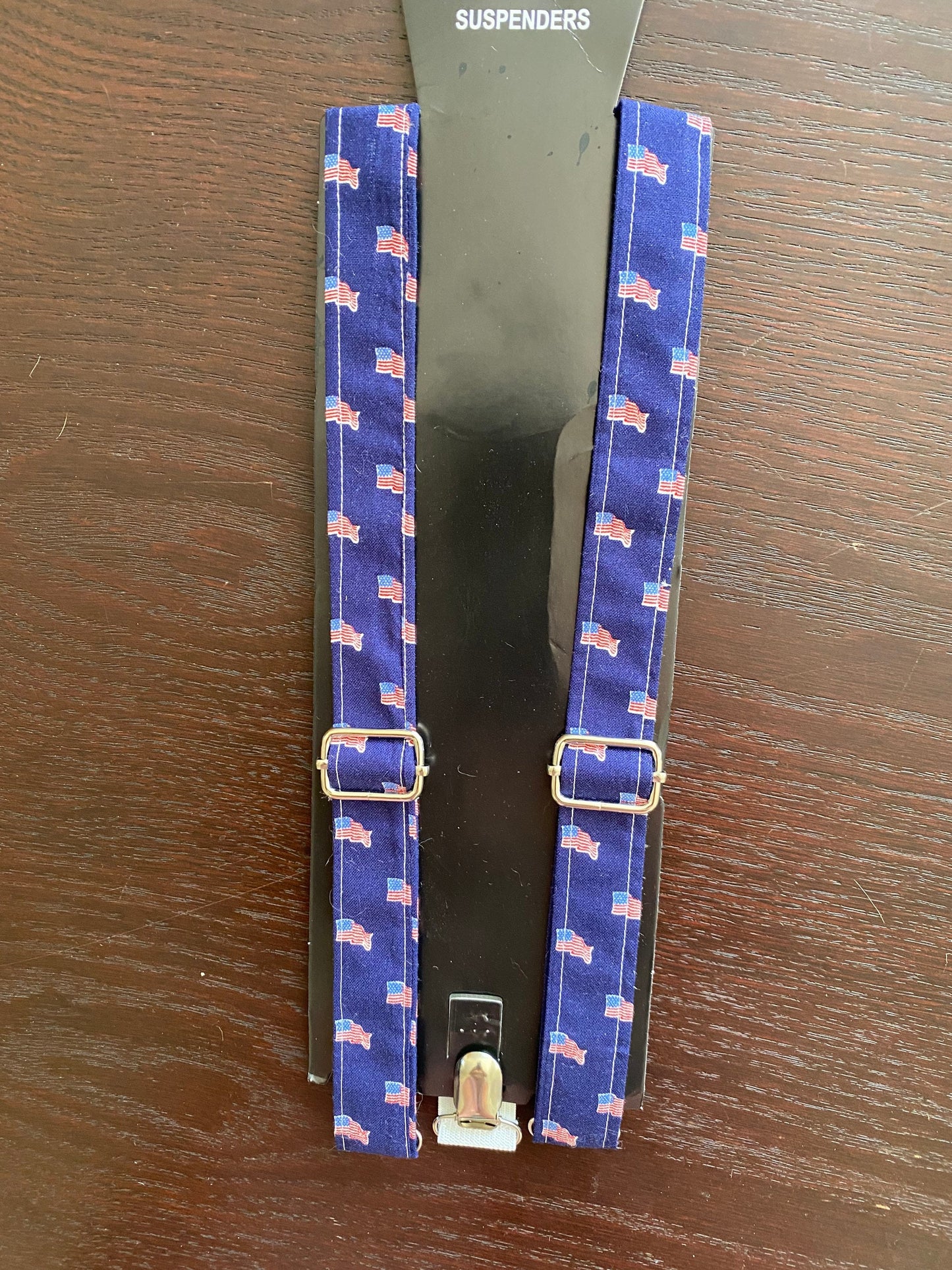 Patriotic American flag bow tie and suspenders custom bowtie all sizes made to order