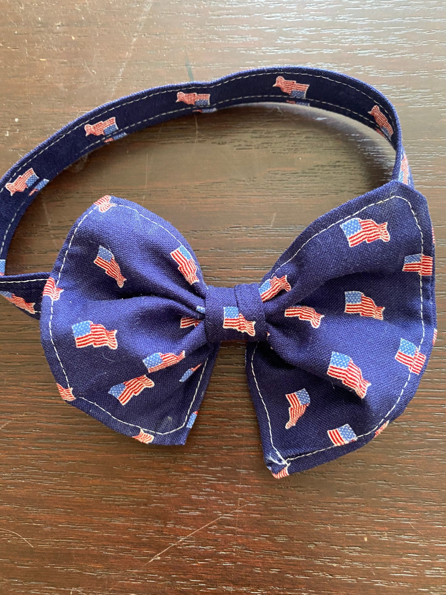 Patriotic American flag bow tie and suspenders custom bowtie all sizes made to order