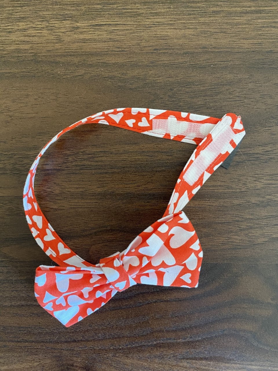 Red and white hearts bow tie and suspenders custom adjustable Velcro birthday outfit photo prop bowtie Wedding special occasion church