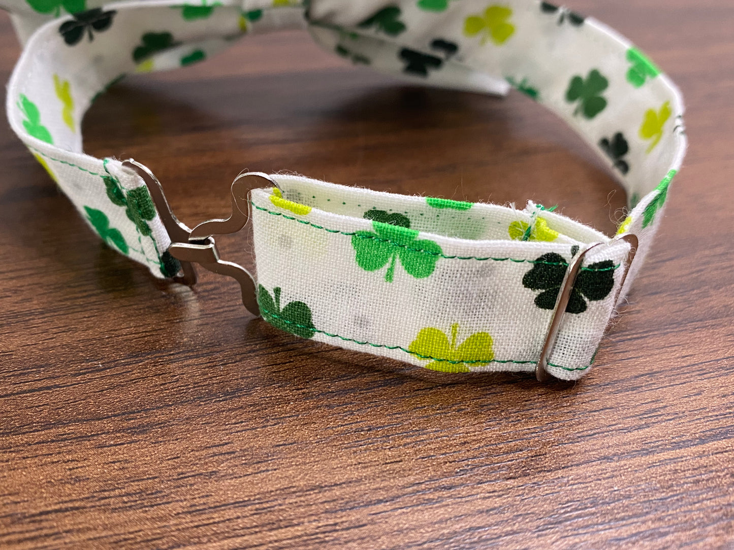 St. Patrick’s Day shamrock clover bow tie and suspenders custom adjustable Velcro birthday outfit photo prop bowtie Wedding special occasi