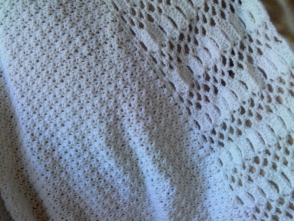Christening/Baptism Blanket family heirloom best seller hand made crochet blanket oversized best selling baptismal