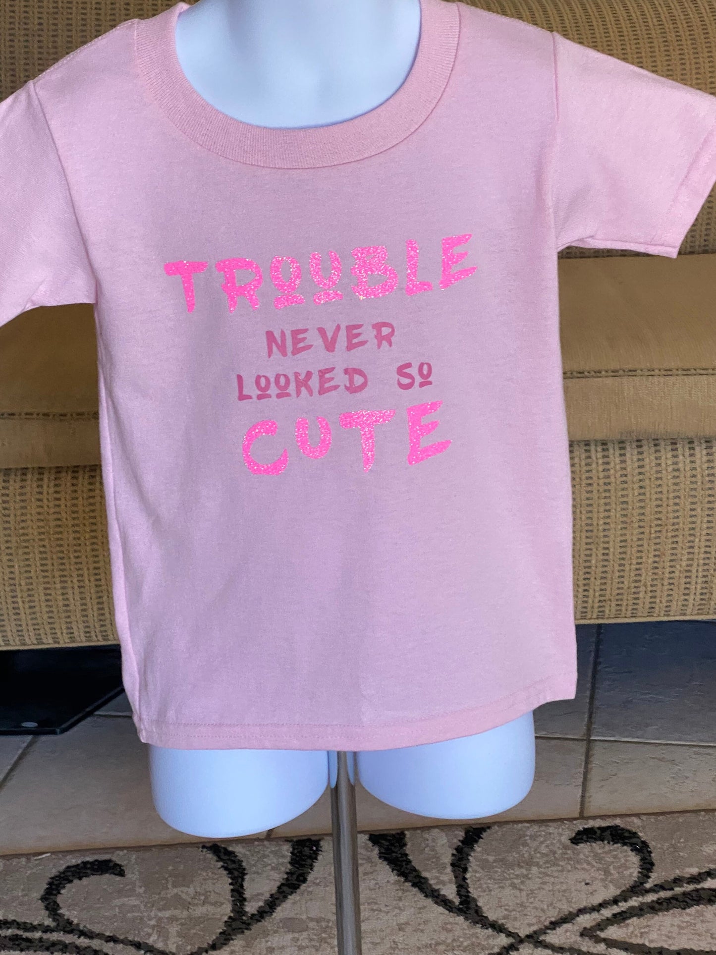 Trouble never looked so cute / funny shirt / funny kids shirt / funny kids tshirt / funny kids t shirt / funny kids tee shirt / funny tshirt