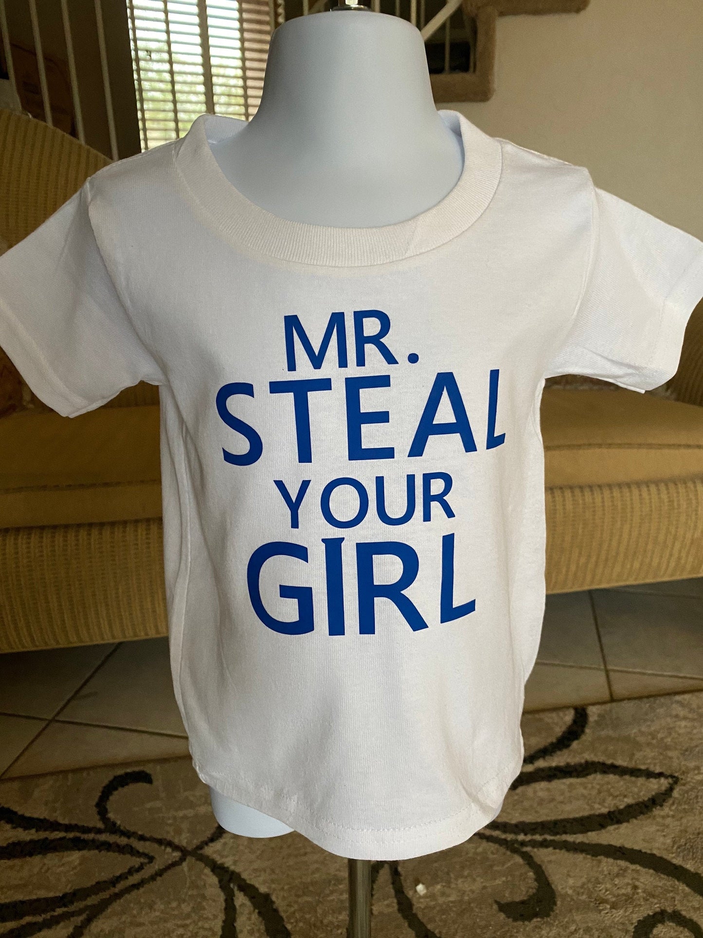 Mr. Steal Your Girl funny kids shirt toddler infant teen most popular best selling gift present birthday graphic tee