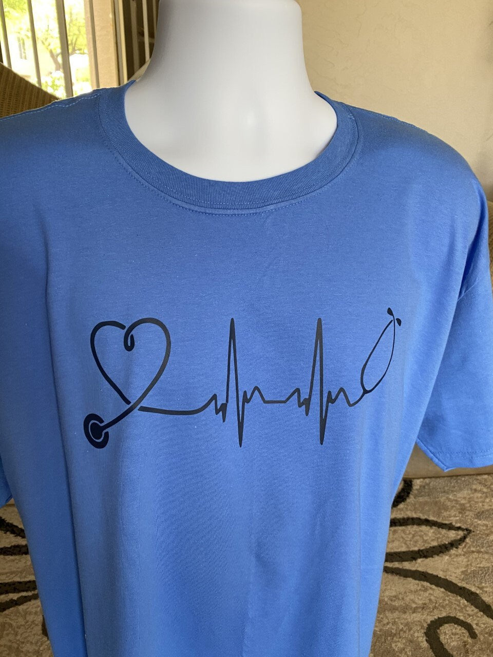 Nurse Stethoscope Heartbeat T-shirt tank top hoodie crew neck sweatshirt most popular gift present best seller best selling custom personal