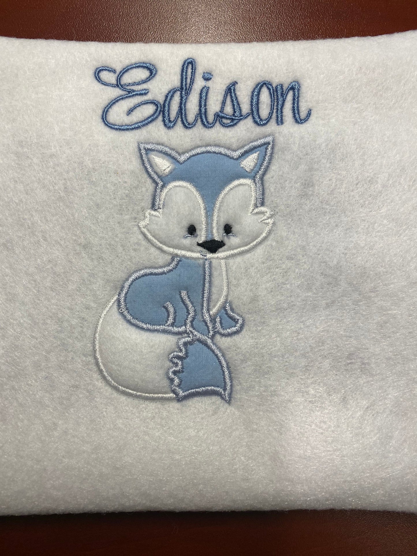 Custom Applique Fox children boys girls t-shirt  Name embroider hand made best seller bestselling present most popular personalized gift