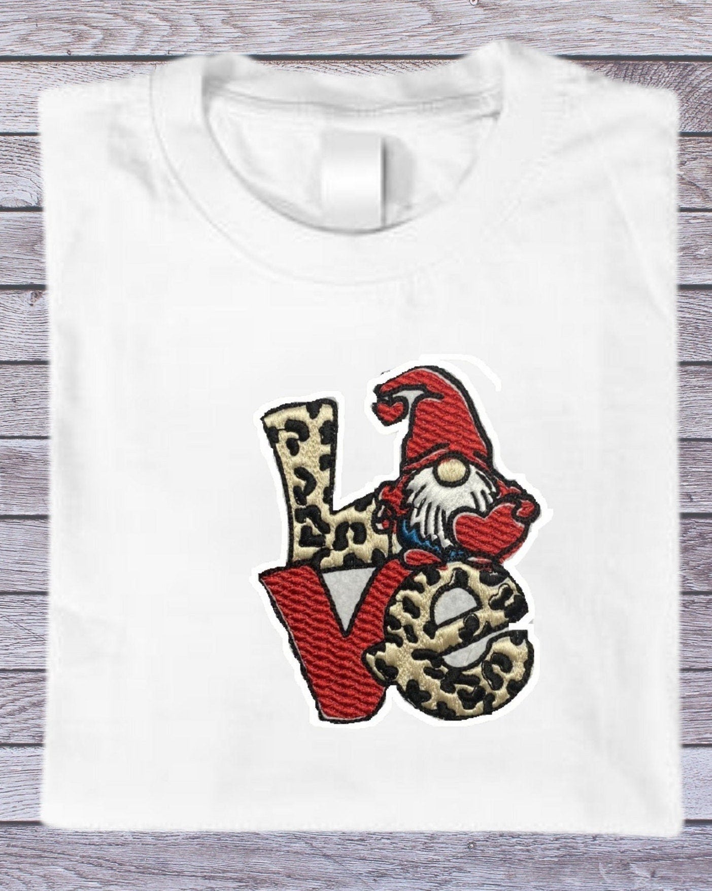 Gnome LOVE t-shirt hoodie sweatshirt  crewneck tshirt embroidered high quality hand made personalised gift detailed design