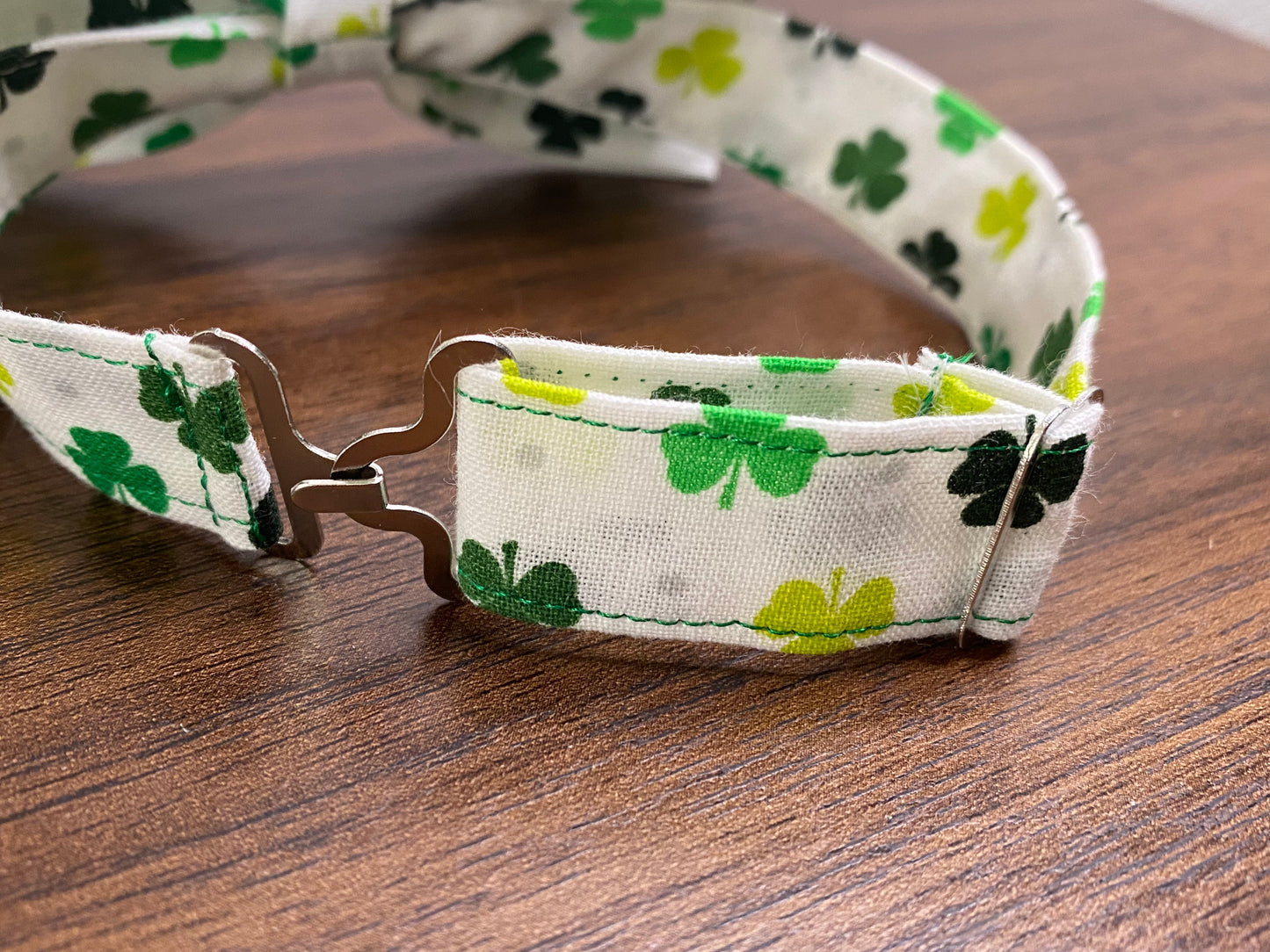 St. Patrick’s Day shamrock clover bow tie and suspenders custom adjustable Velcro birthday outfit photo prop bowtie Wedding special occasi